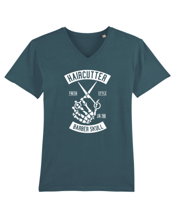 Barbershop Skull White Stargazer