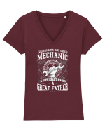 MECHANIC Tricou mânecă scurtă guler V Damă Evoker