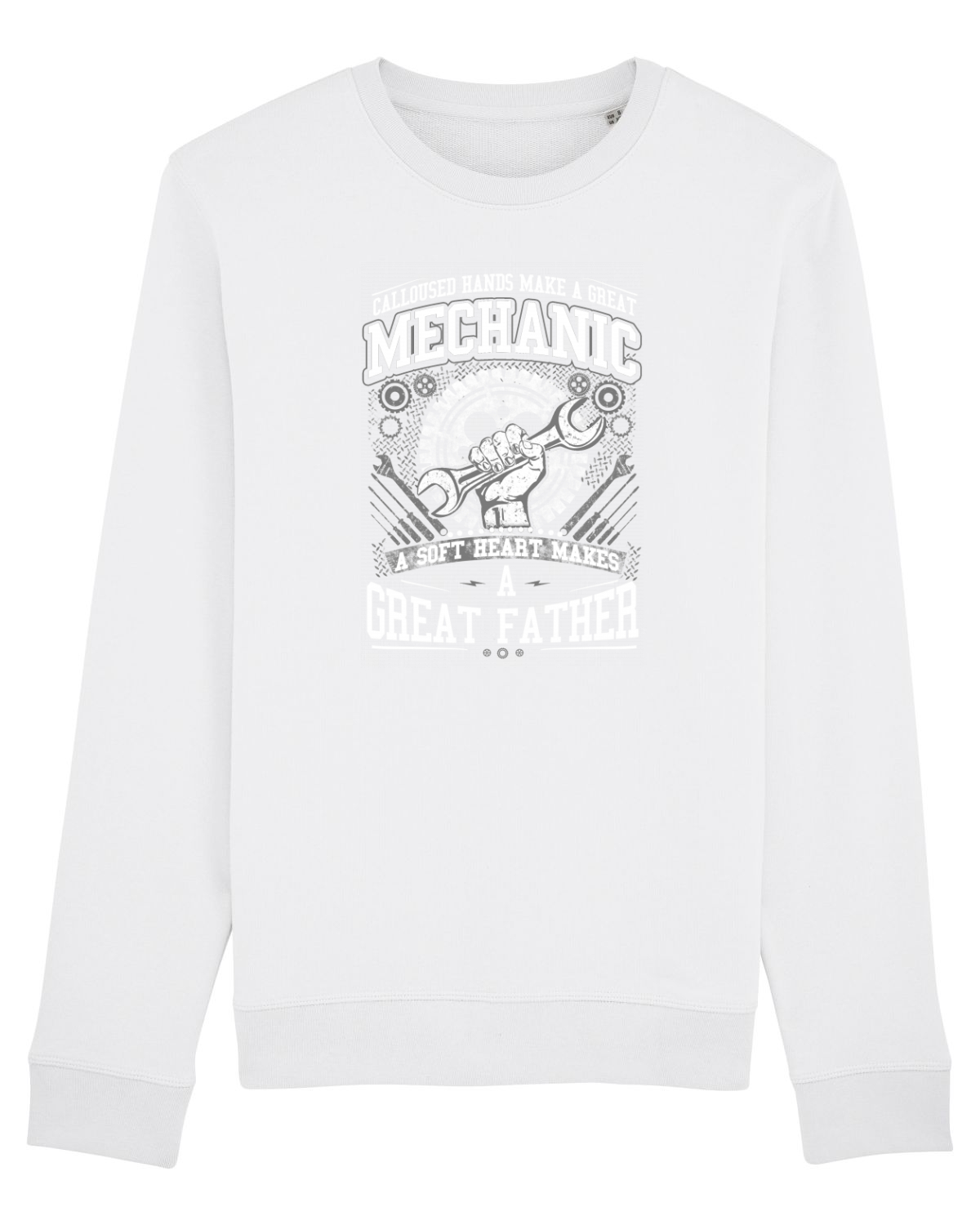 Bluză mânecă lungă Unisex Rise White