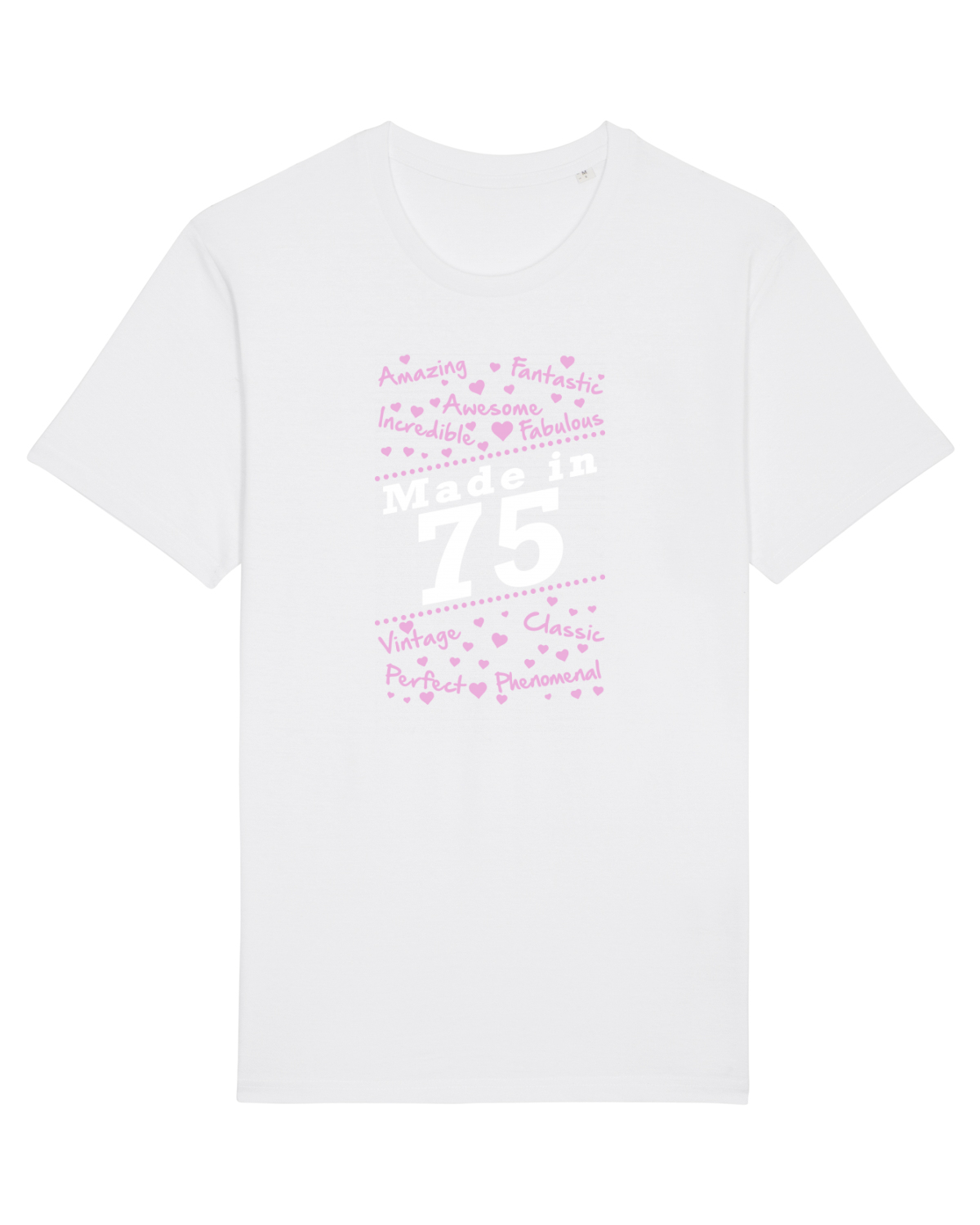 Tricou mânecă scurtă Unisex Rocker White