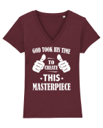 MASTERPIECE Tricou mânecă scurtă guler V Damă Evoker