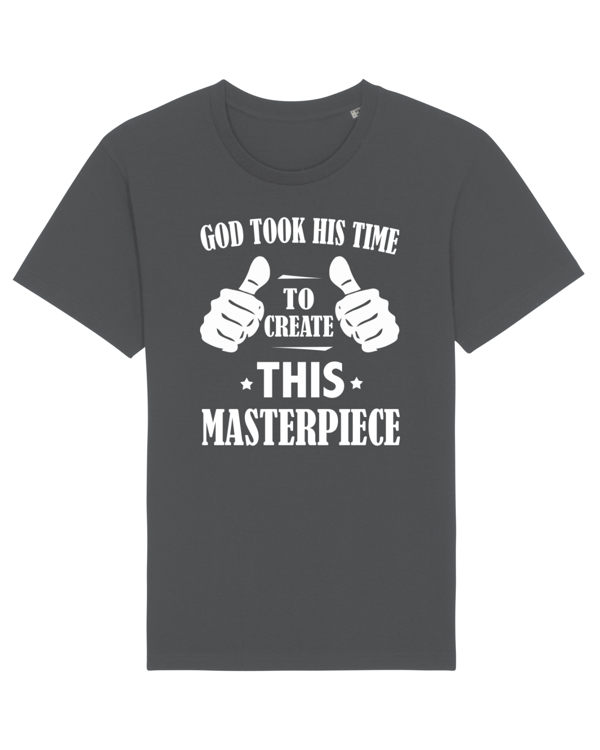 Tricou mânecă scurtă Unisex Rocker Anthracite