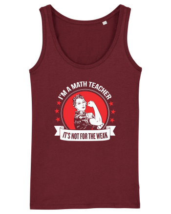 MATH TEACHER Burgundy