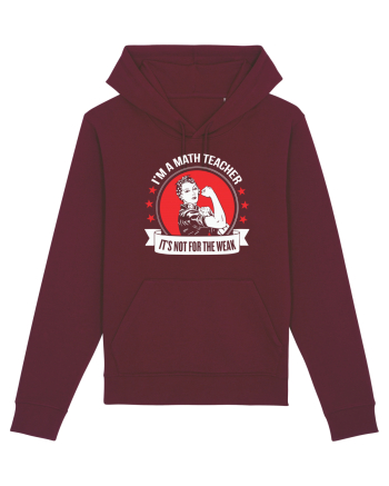 MATH TEACHER Burgundy