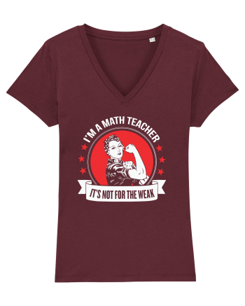 MATH TEACHER Burgundy