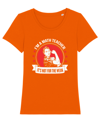 MATH TEACHER Bright Orange