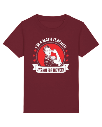 MATH TEACHER Burgundy