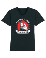 MATH TEACHER Tricou mânecă scurtă guler V Bărbat Presenter