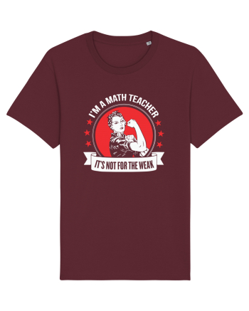 MATH TEACHER Burgundy