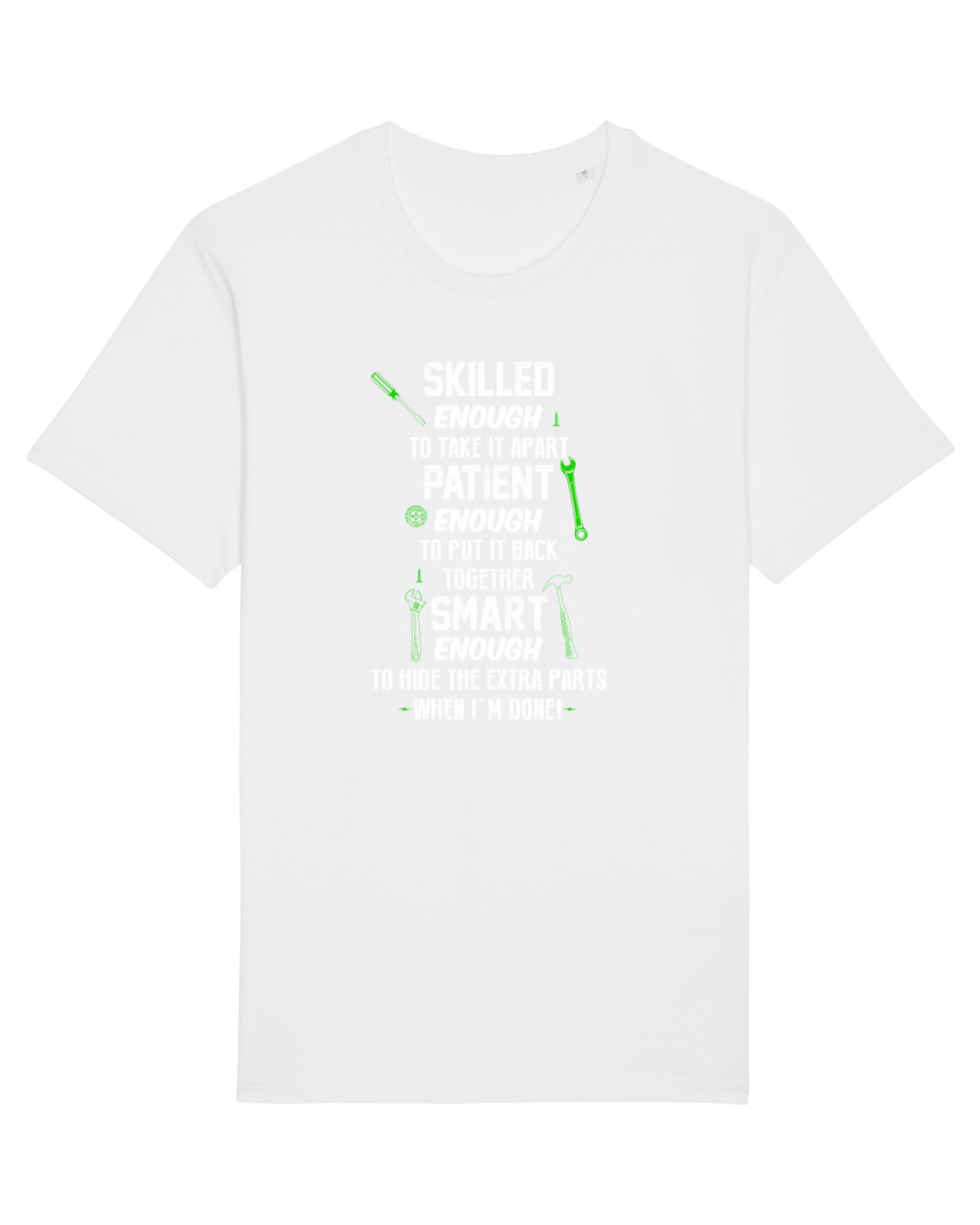 Tricou mânecă scurtă Unisex Rocker White