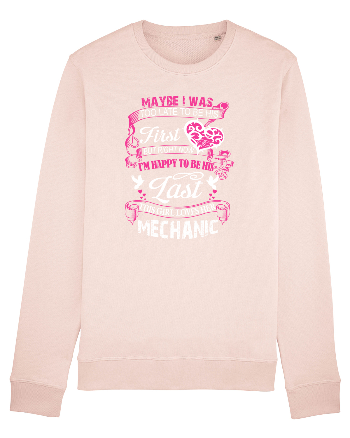 Bluză mânecă lungă Unisex Rise Candy Pink