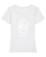 MECHANIC Tricou mânecă scurtă guler larg fitted Damă Expresser