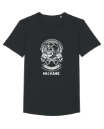 MECHANIC Tricou mânecă scurtă guler larg Bărbat Skater