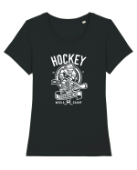 Hockey Champ White Tricou mânecă scurtă guler larg fitted Damă Expresser