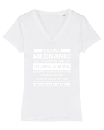 MECHANIC Tricou mânecă scurtă guler V Damă Evoker