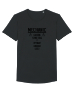 MECHANIC Tricou mânecă scurtă guler larg Bărbat Skater