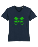 MECHANIC Tricou mânecă scurtă guler V Bărbat Presenter