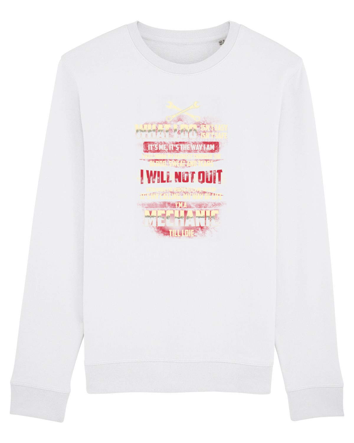 Bluză mânecă lungă Unisex Rise White