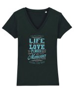 MEMORIES Tricou mânecă scurtă guler V Damă Evoker
