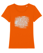 MERCY Tricou mânecă scurtă guler larg fitted Damă Expresser