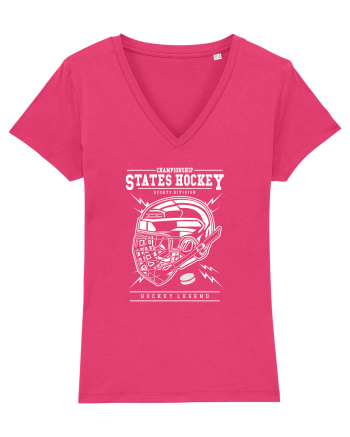 Mask Hockey White Raspberry