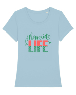 MERMAID Tricou mânecă scurtă guler larg fitted Damă Expresser