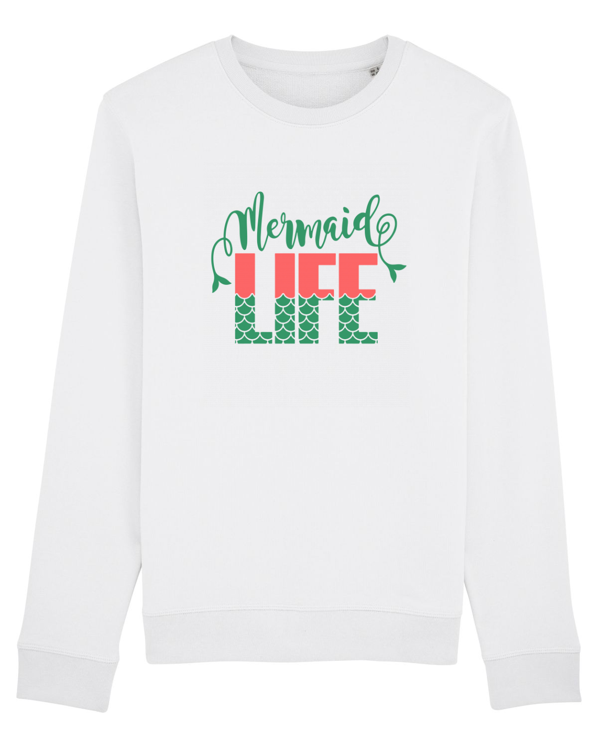 Bluză mânecă lungă Unisex Rise White
