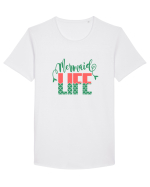 MERMAID Tricou mânecă scurtă guler larg Bărbat Skater