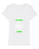 MECHANIC Tricou mânecă scurtă guler V Damă Evoker
