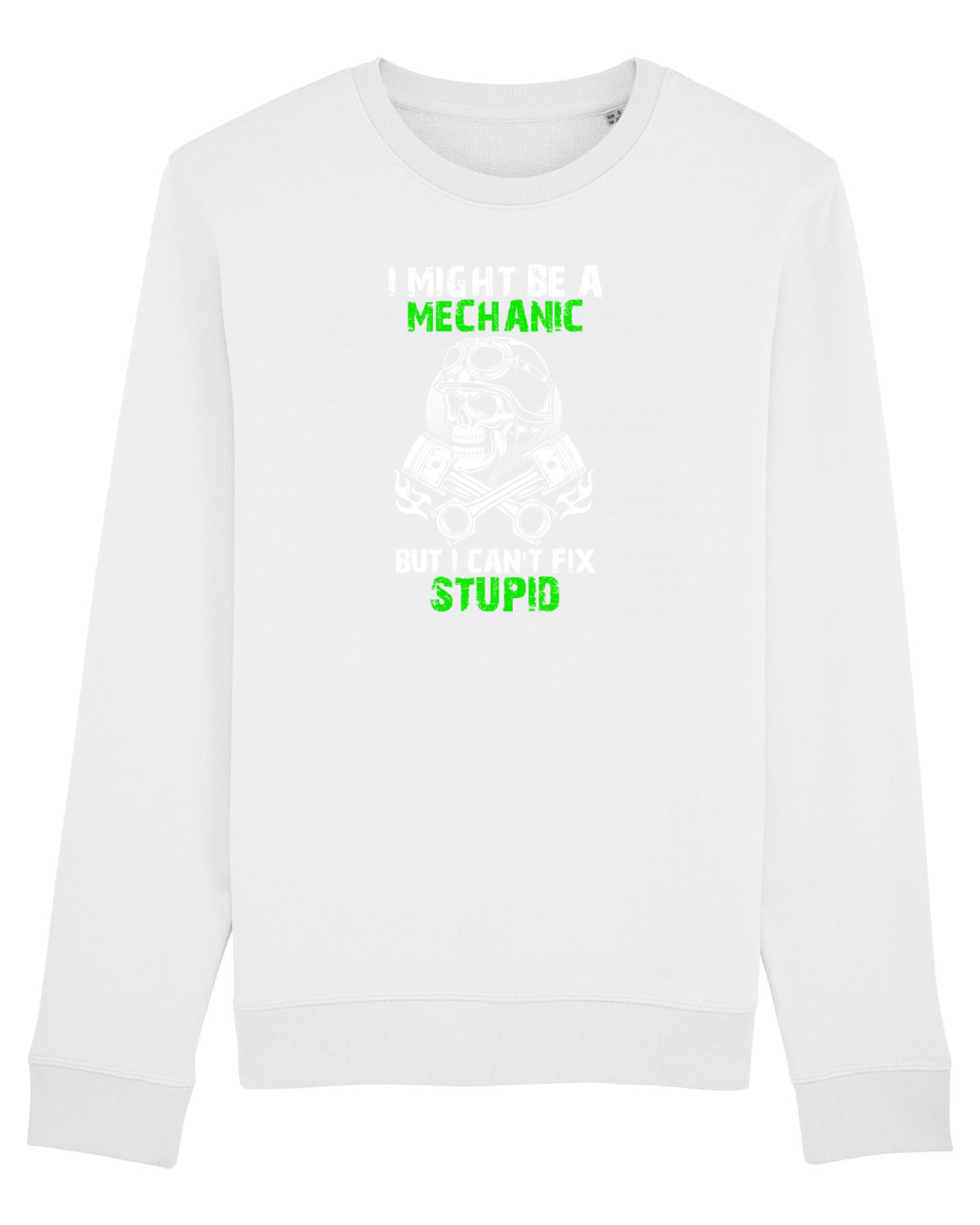 Bluză mânecă lungă Unisex Rise White