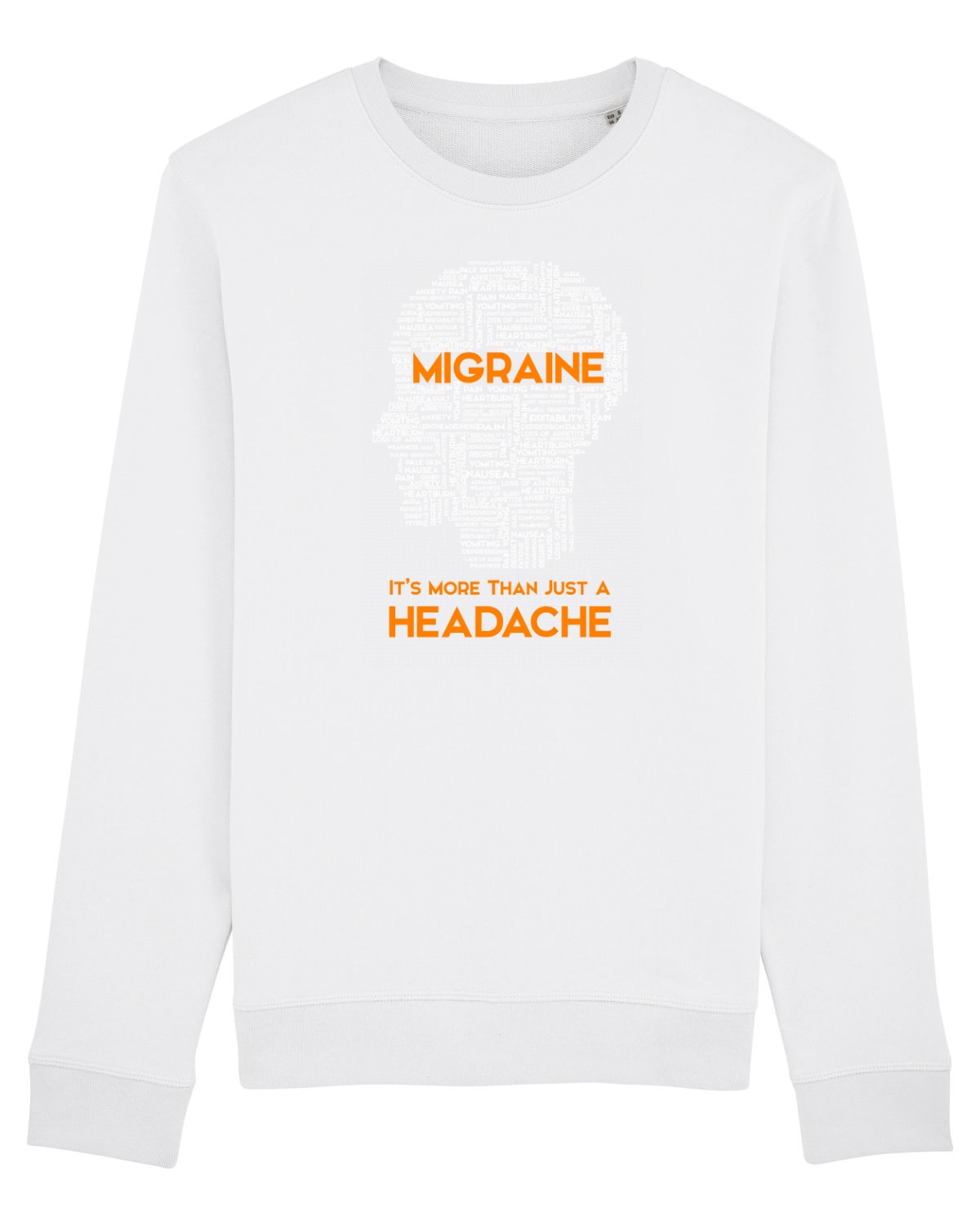 Bluză mânecă lungă Unisex Rise White