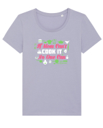 MOM COOK Tricou mânecă scurtă guler larg fitted Damă Expresser