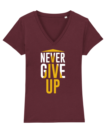 Never Give Up Burgundy