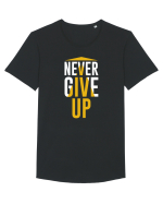 Never Give Up Tricou mânecă scurtă guler larg Bărbat Skater