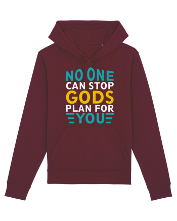 No One Can Stop Gods Plan For You Burgundy
