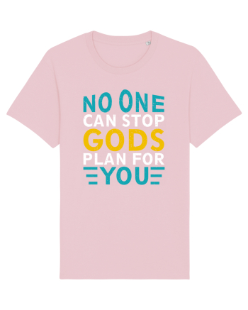 No One Can Stop Gods Plan For You Cotton Pink