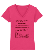 WINE Tricou mânecă scurtă guler V Damă Evoker