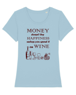 WINE Tricou mânecă scurtă guler larg fitted Damă Expresser