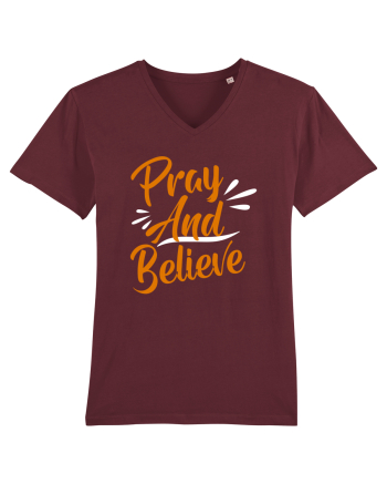 Pray And Believe Burgundy