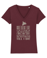 RIDE Tricou mânecă scurtă guler V Damă Evoker