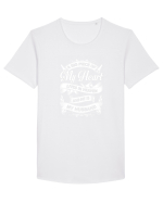 HUSBAND Tricou mânecă scurtă guler larg Bărbat Skater