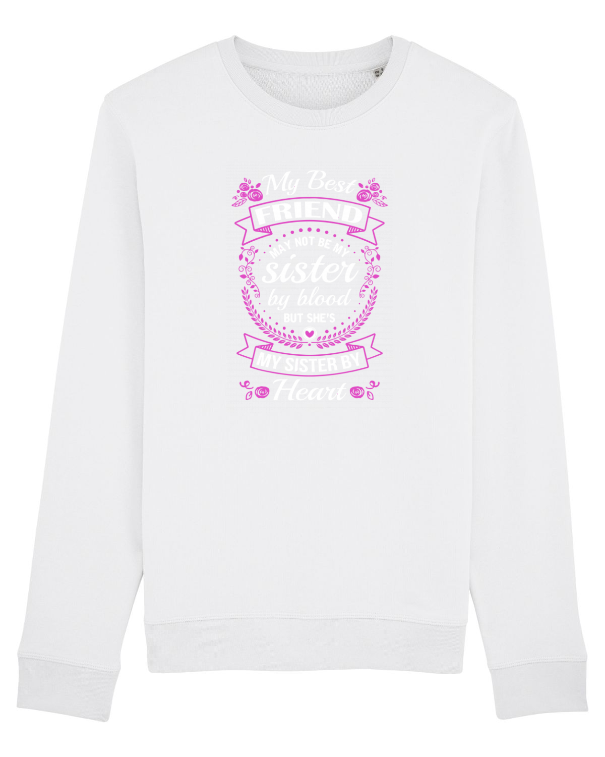 Bluză mânecă lungă Unisex Rise White