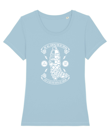 Ice Cream Skeleton Sky Blue
