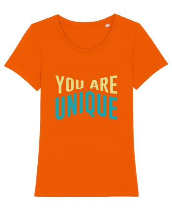 You Are Unique Bright Orange