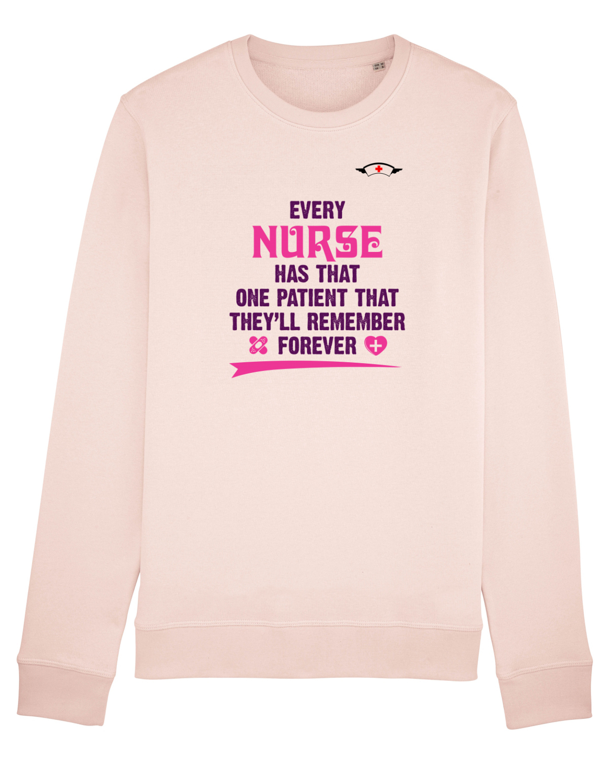 Bluză mânecă lungă Unisex Rise Candy Pink