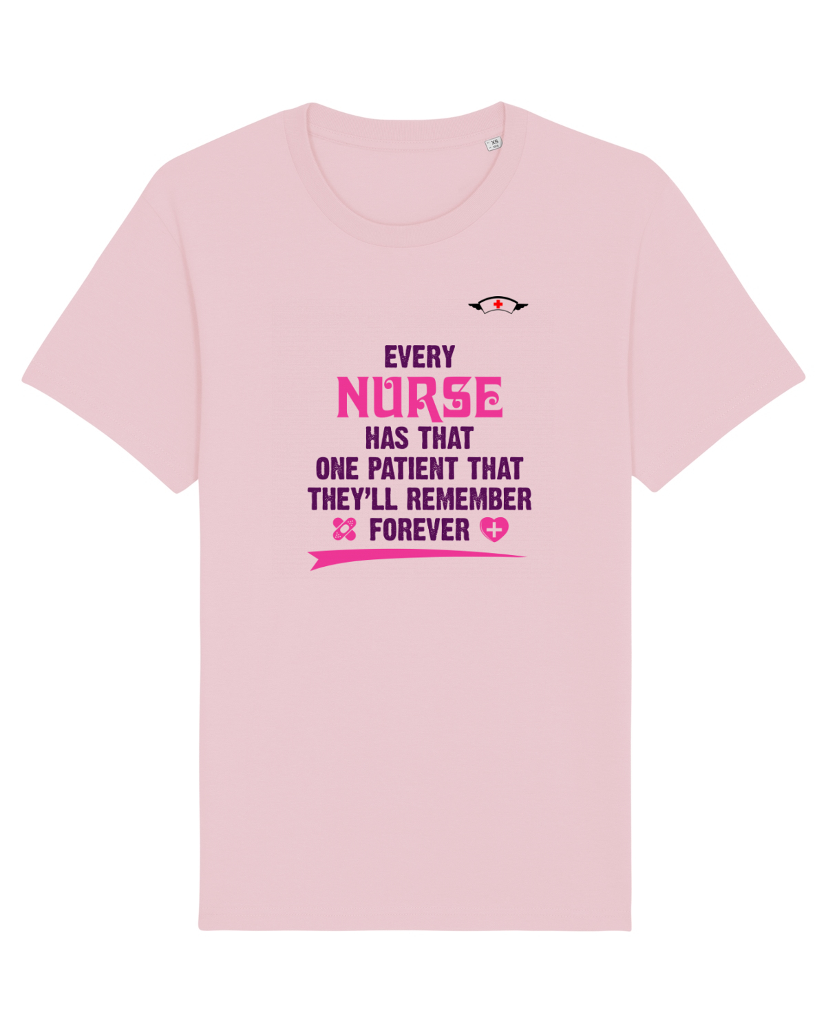Tricou mânecă scurtă Unisex Rocker Cotton Pink