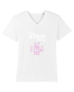 NURSE Tricou mânecă scurtă guler V Bărbat Presenter