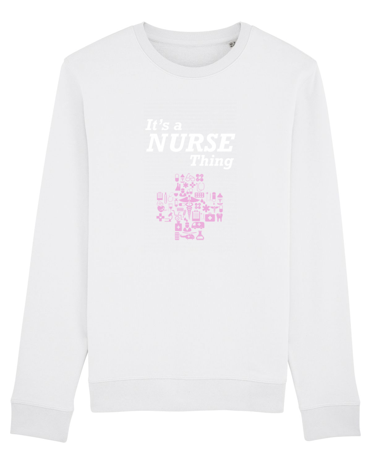 Bluză mânecă lungă Unisex Rise White