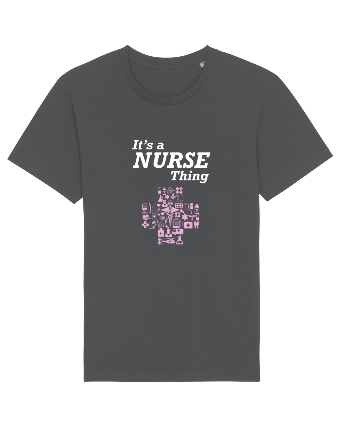 Tricou mânecă scurtă Unisex Rocker Anthracite
