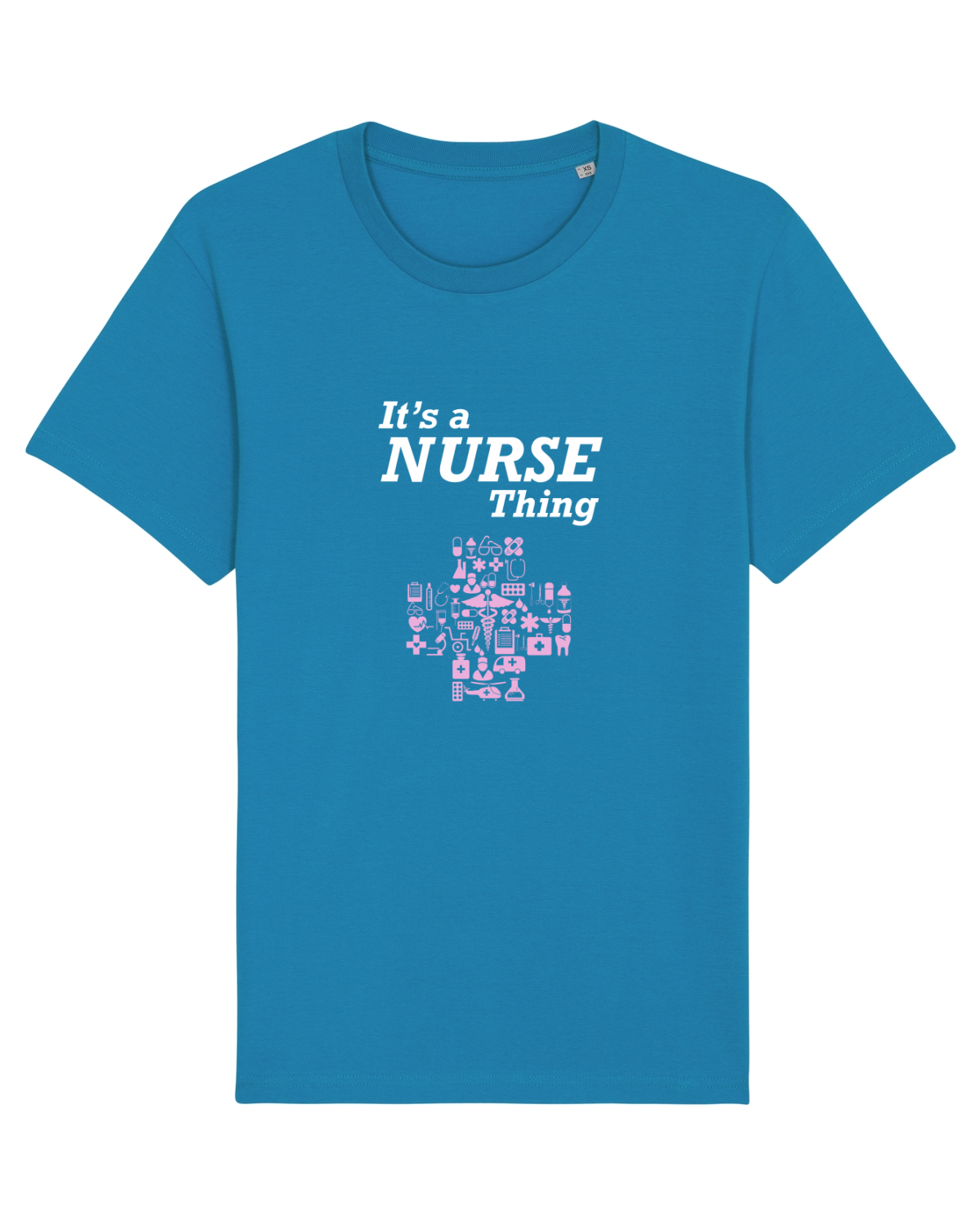 Tricou mânecă scurtă Unisex Rocker Azur